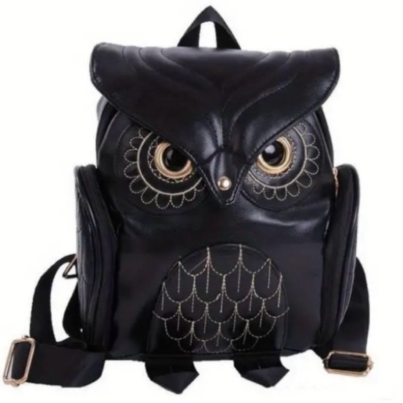 Owl Print Travel Backpack NWOT - Picture 2 of 9